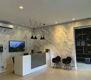Recepção do Vitale com sala de espera